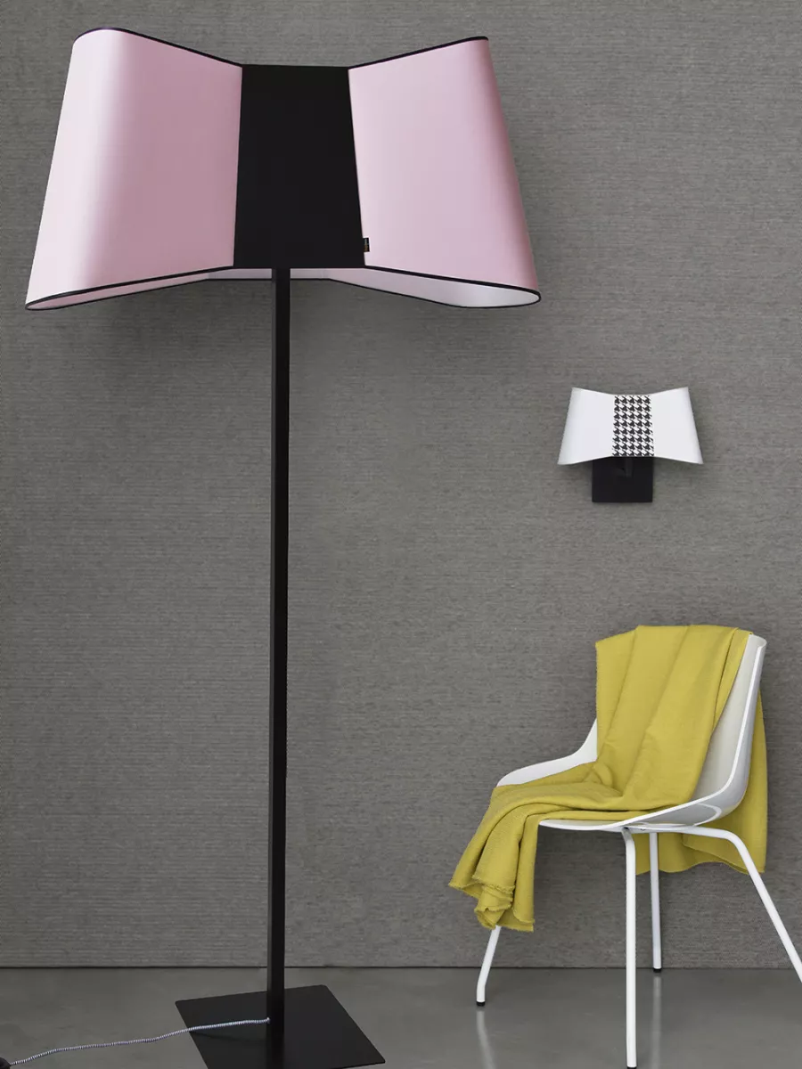 Floorlamp XXL Couture - Light Pink / Black - Designheure