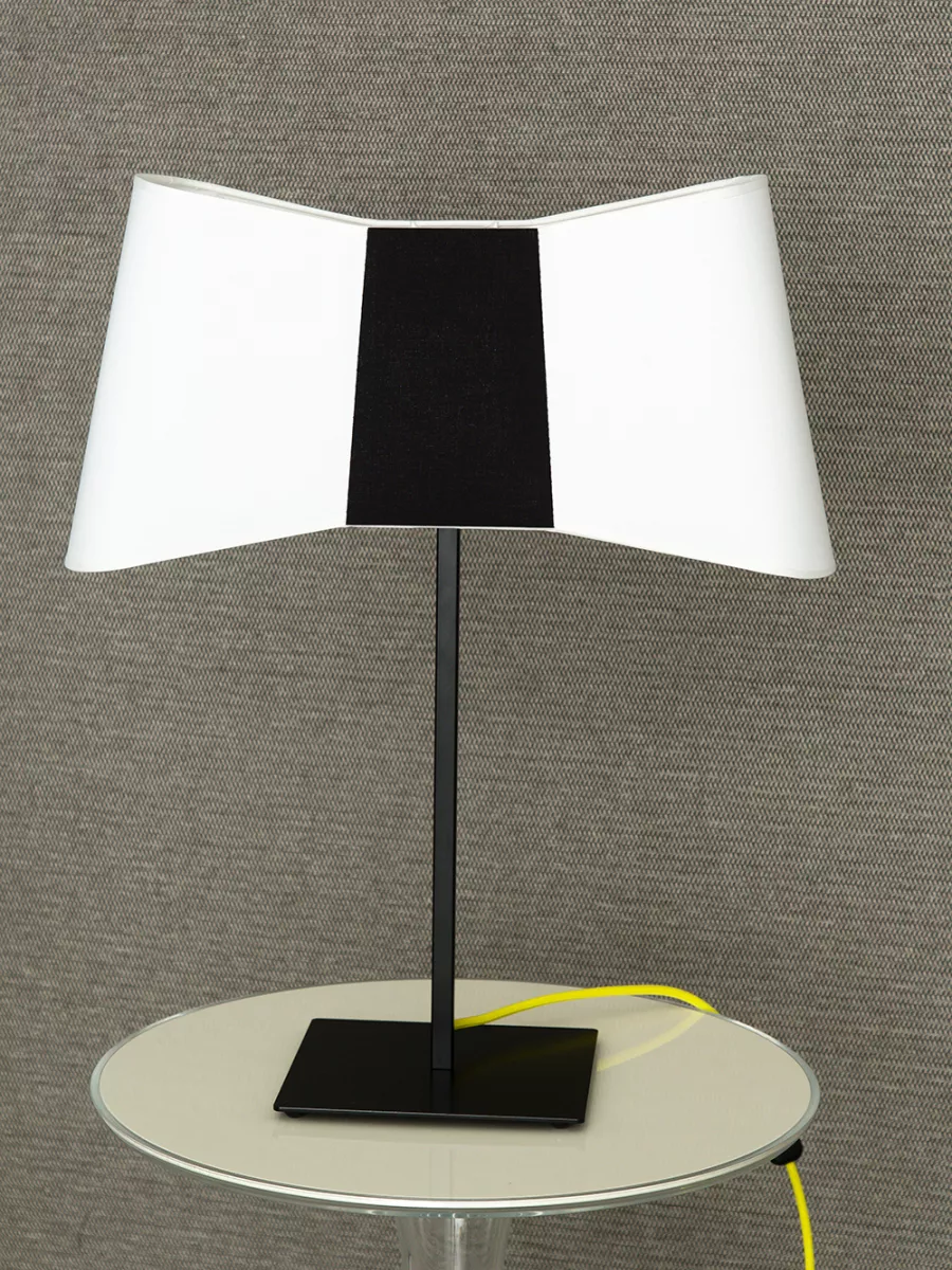 Lampe à poser Grand Couture - Blanc et Noir - Designheure