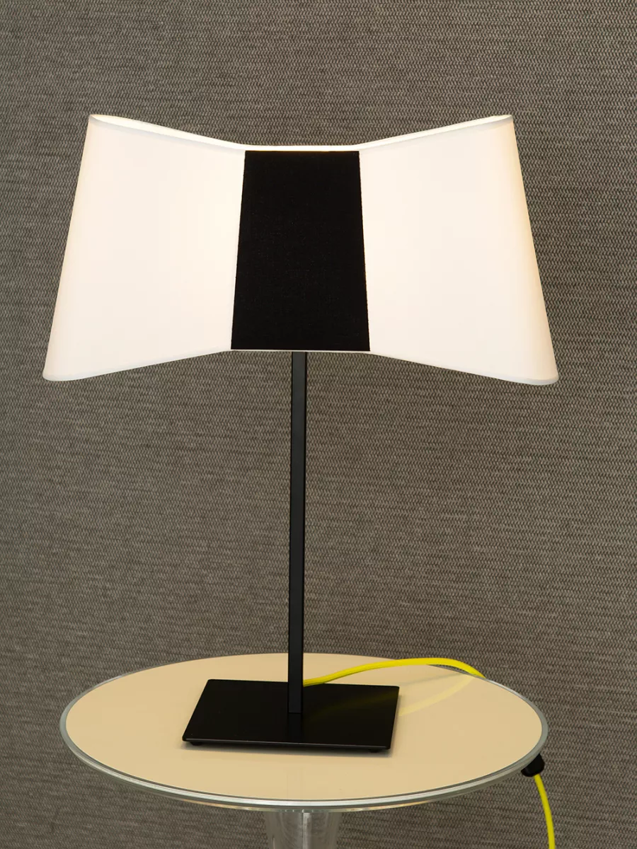 Lampe à poser Grand Couture - Blanc et Noir - Designheure