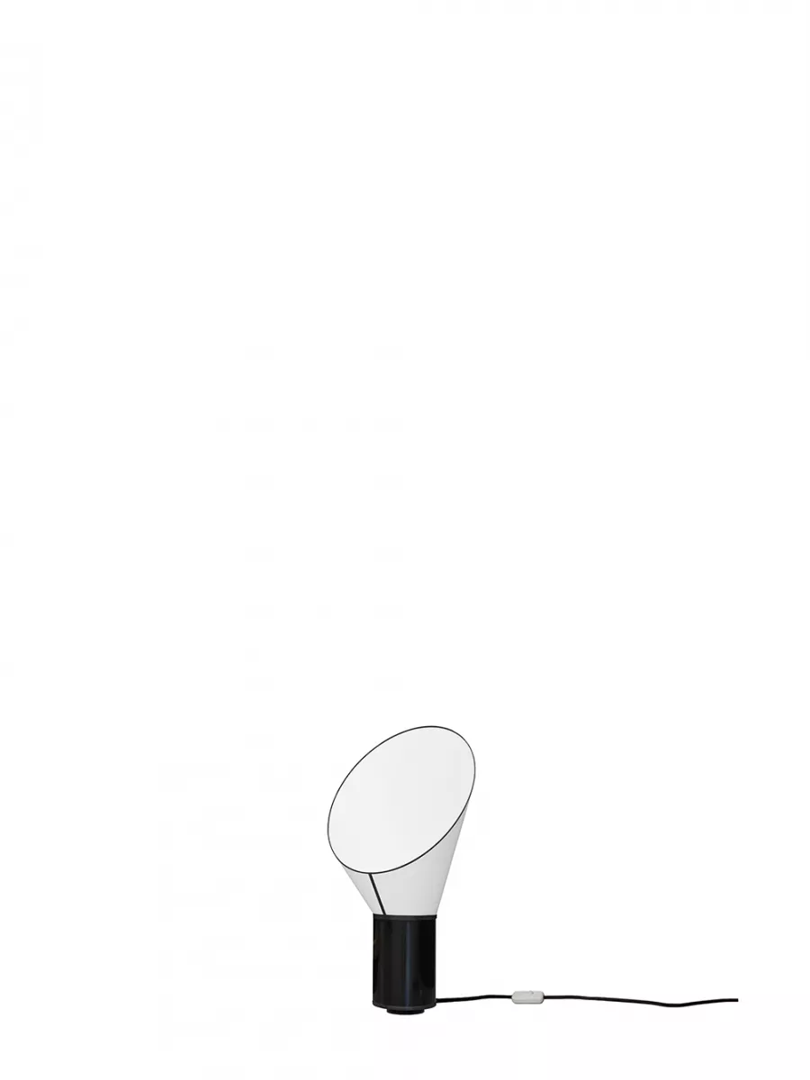 Lampe Baby Cargo - Blanc cylindre noir - Designheure