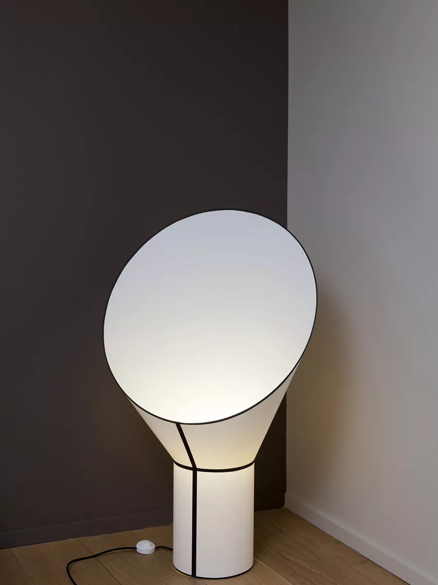 Lampe Grand Cargo - Blanc Cylindre Blanc - Designheure