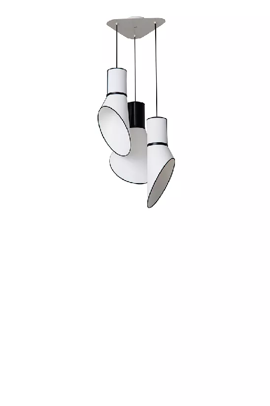 Lustre 3 Baby Cargo - Blanc Cylindres Blancs - Designheure