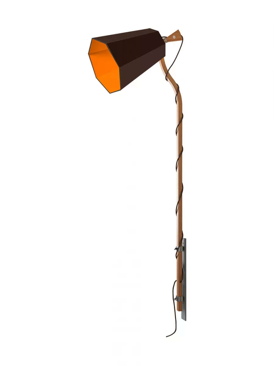 Wall lamp Grand LuXiole - Brown / Orange - Designheure