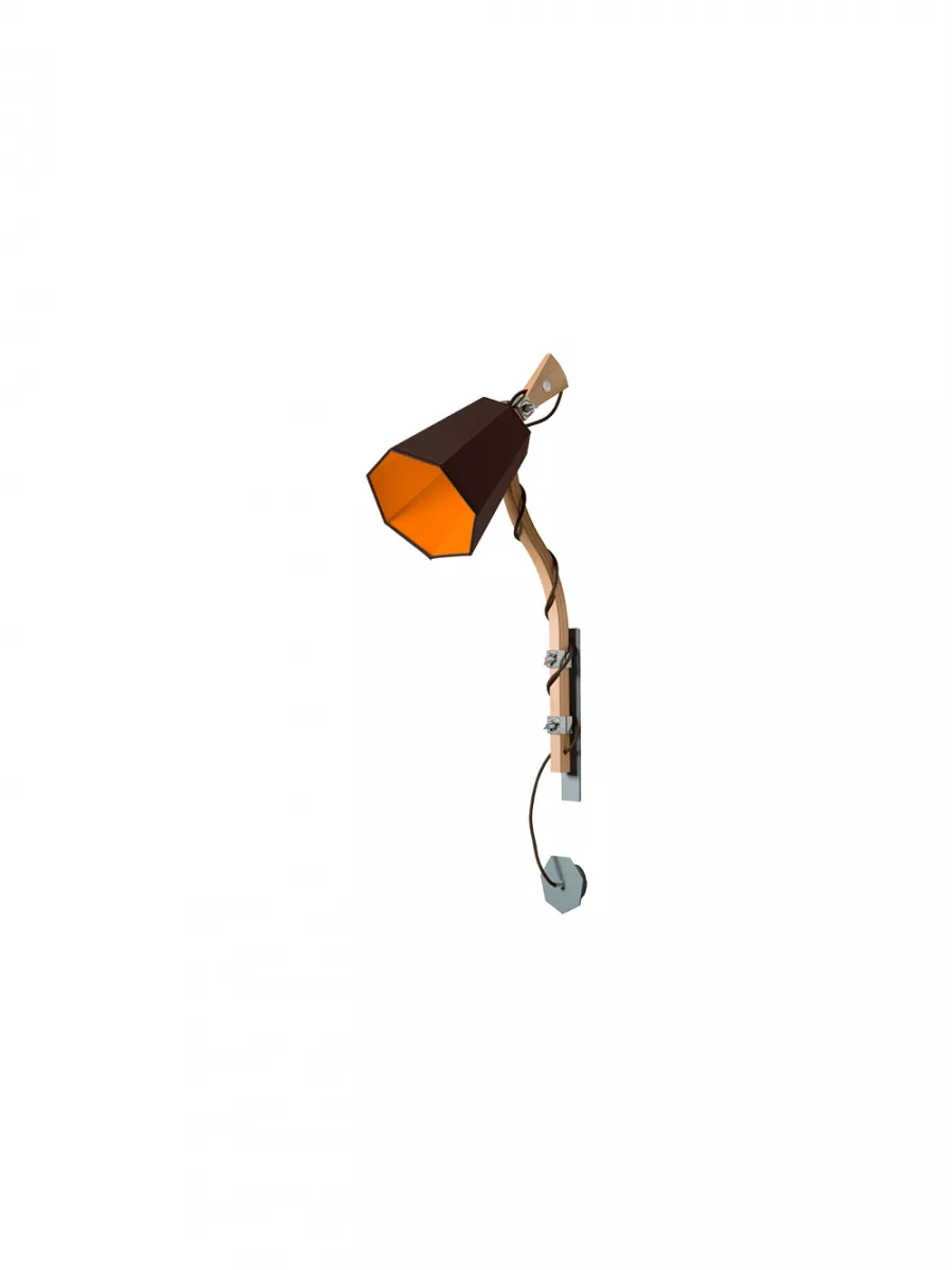 Wall lamp Petit LuXiole - Brown / Orange - Designheure