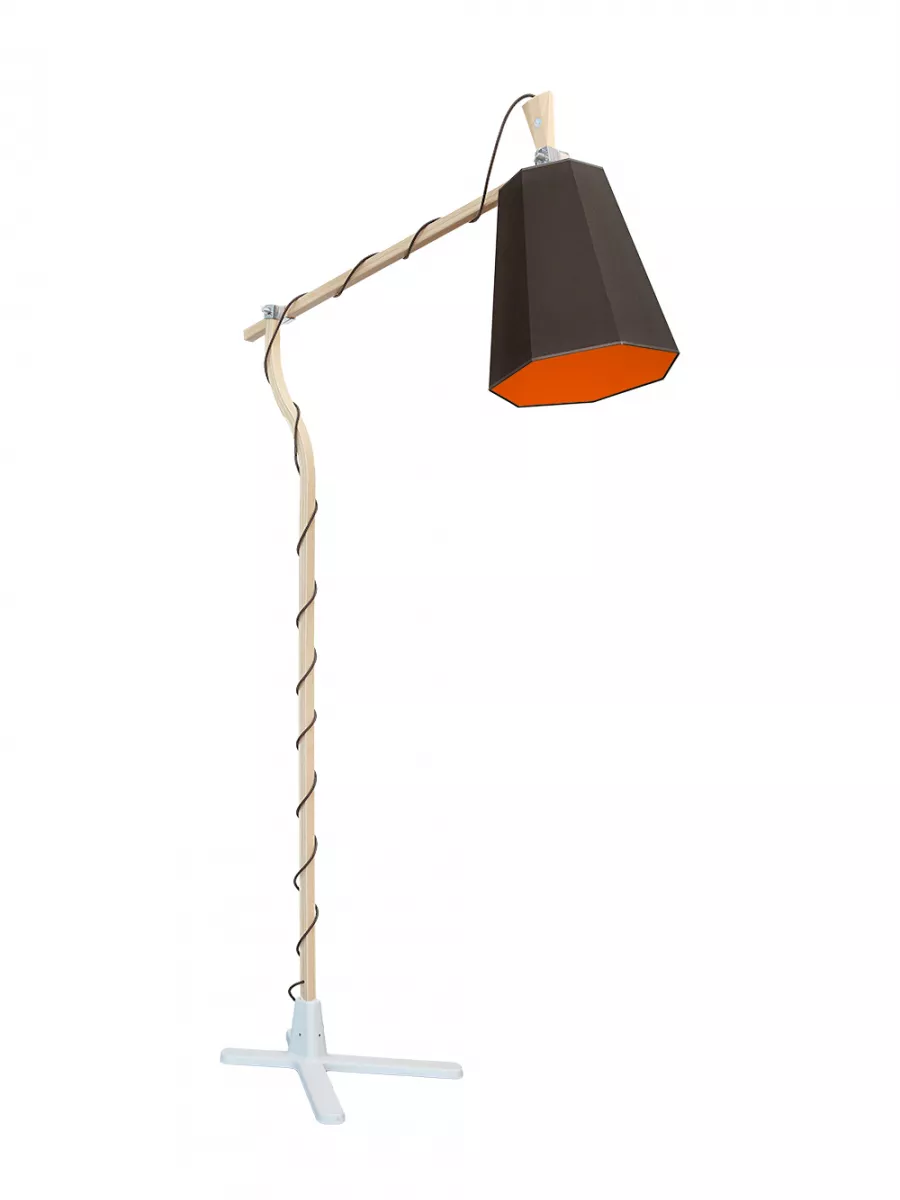 Floorlamp Grand LuXiole - Brown / Orange - Designheure