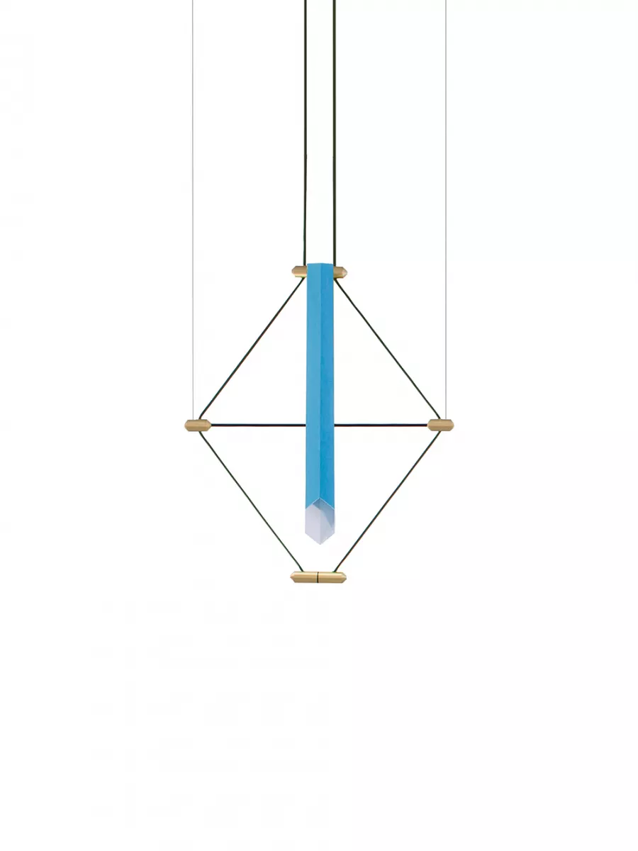 Suspension Mozaik - Bleu canard - Designheure