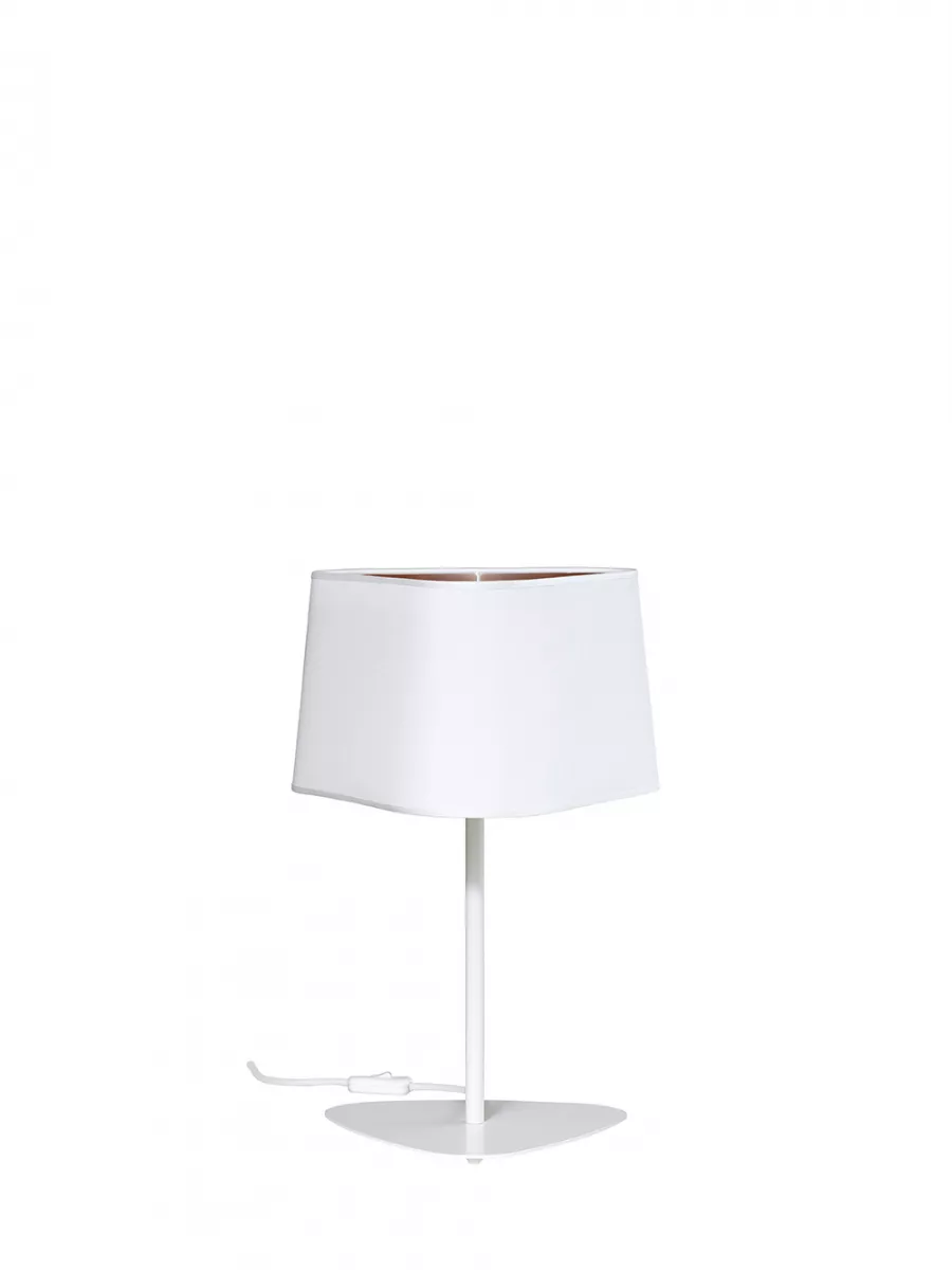 Table lamp Moyen Nuage - White and Pink copper - Designheure