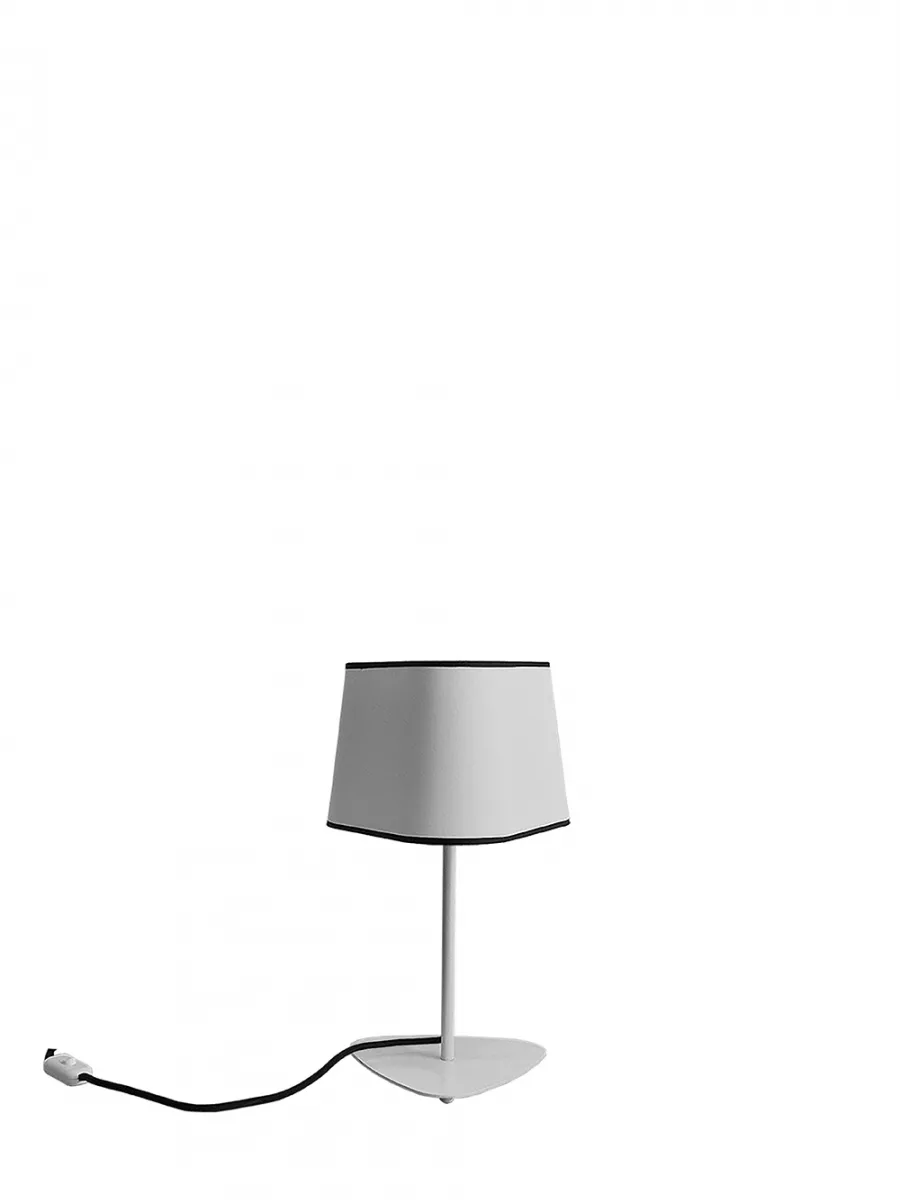Lampe Petit Nuage - Blanc Diffusant avec bordure noire - Designheure