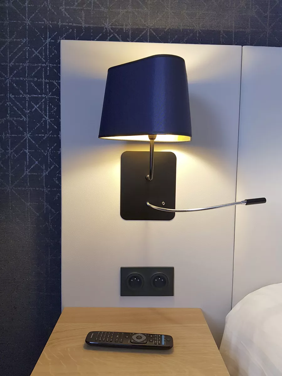 Wall lamp LED Petit Nuage - Navy blue and Gold - Designheure