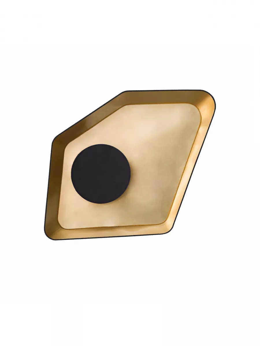 Pendant light Petit Nenuphar LED - Black / Gold - Designheure