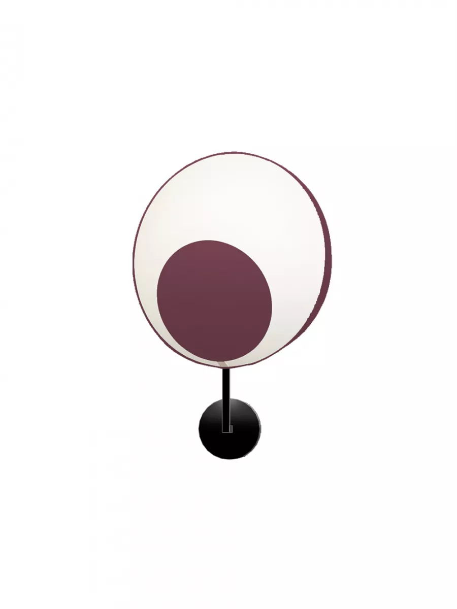 Wall lamp Petit demi Reef - White and Red wine - Designheure