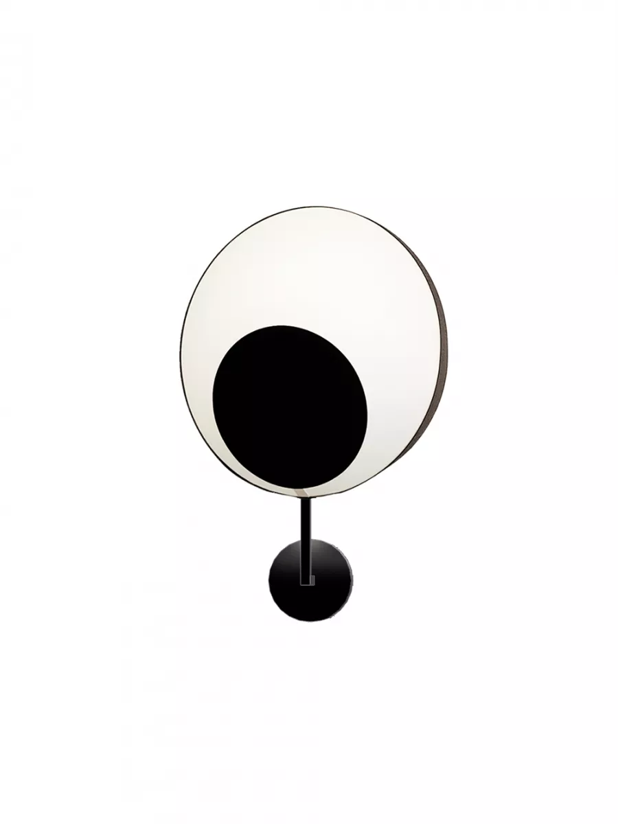 Wall lamp Petit demi Reef - White and Black - Designheure