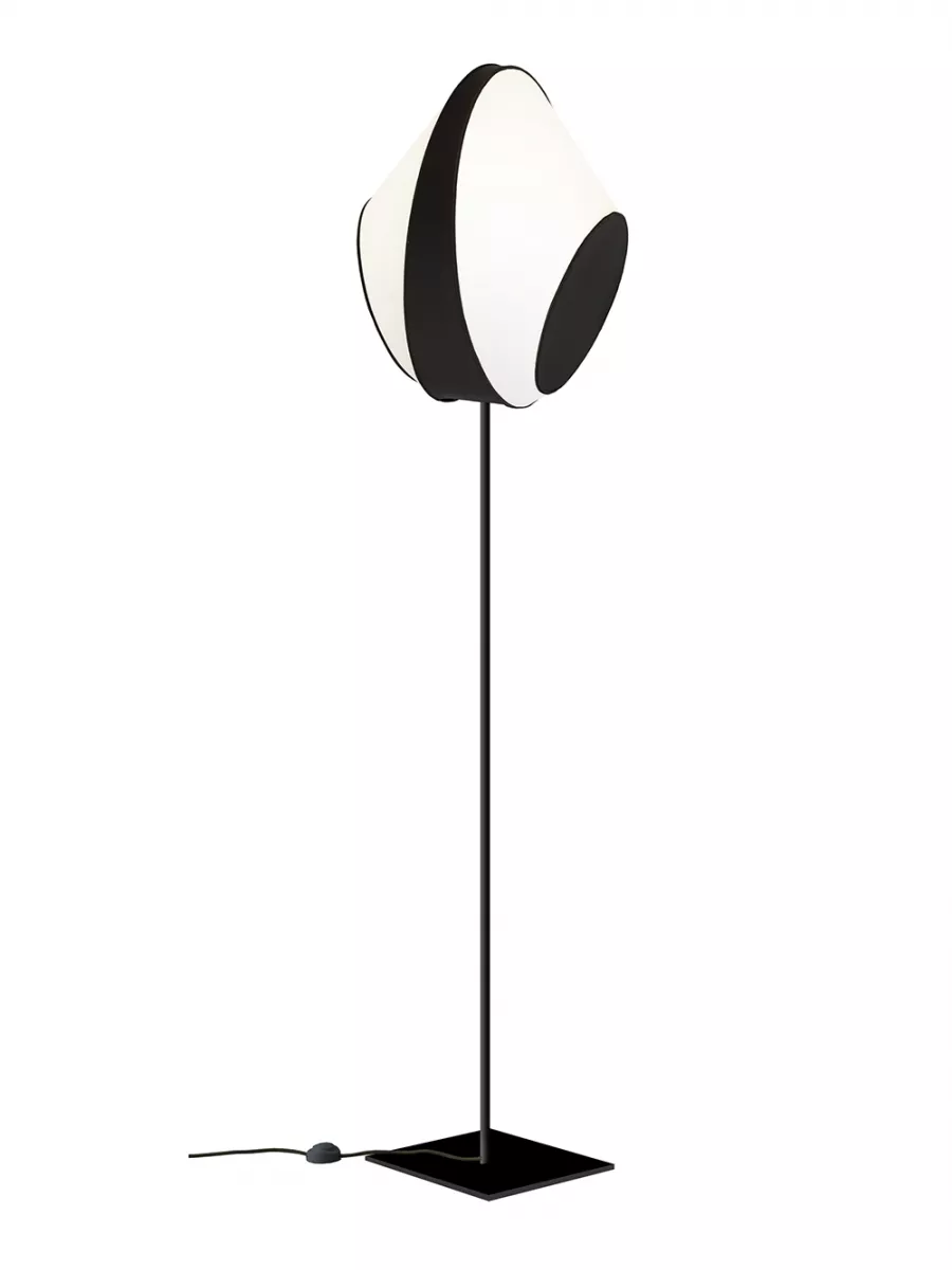 Floor lamp Large Reef - White and Black - Designheure