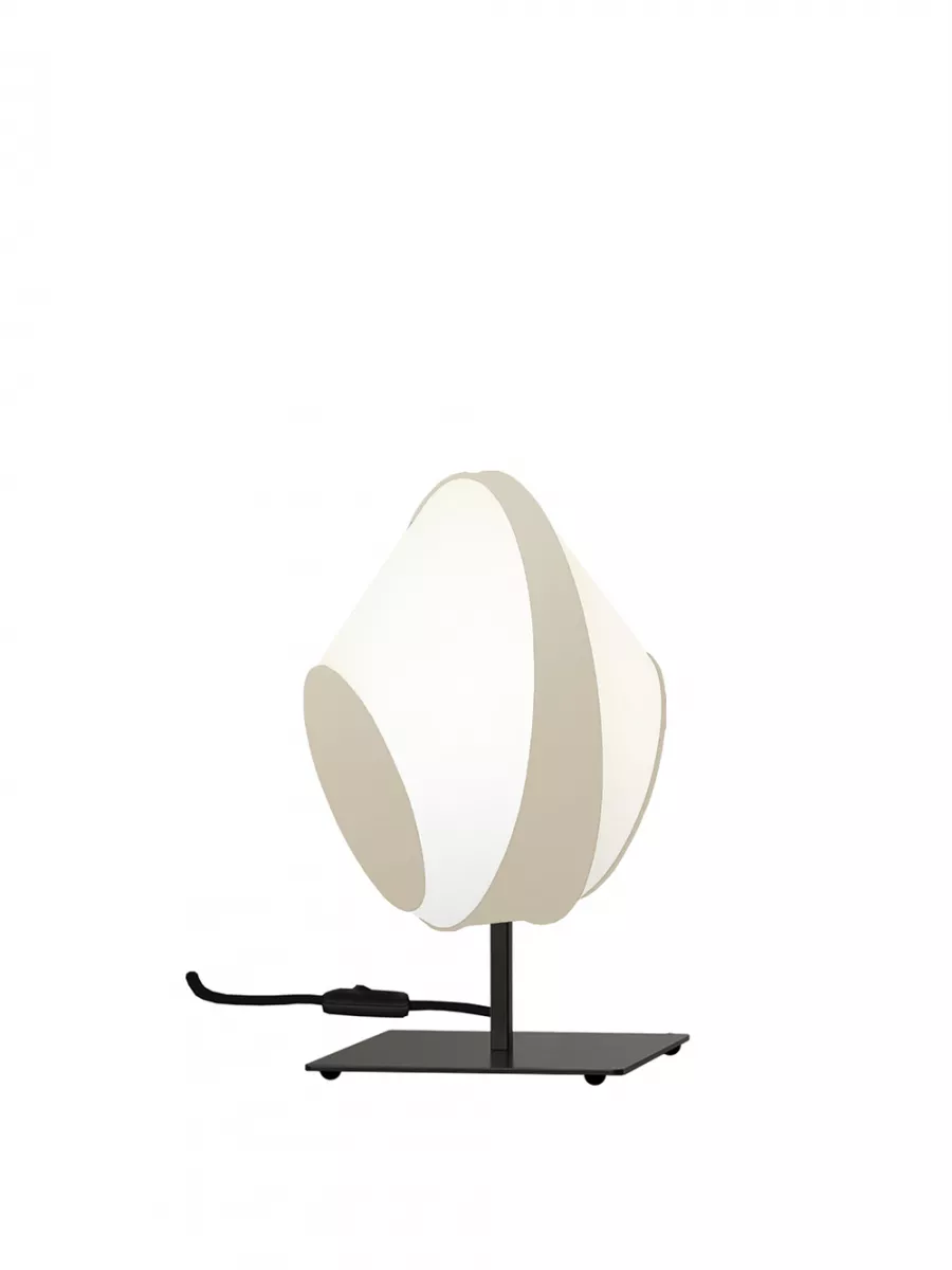 Table lamp 39 Petit Reef - White and Beige satin - Designheure