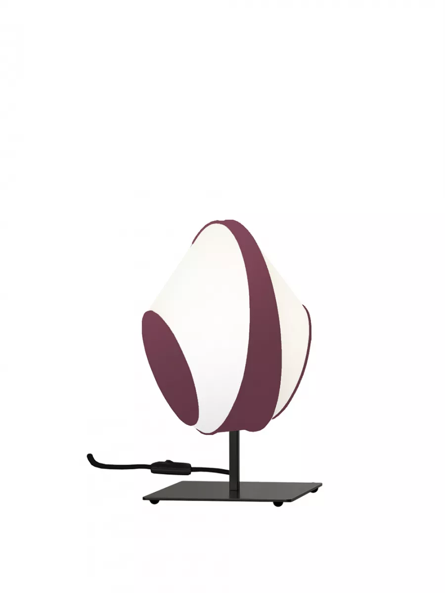 Lampe 39 Petit Reef - Blanc et Bordeaux - Designheure