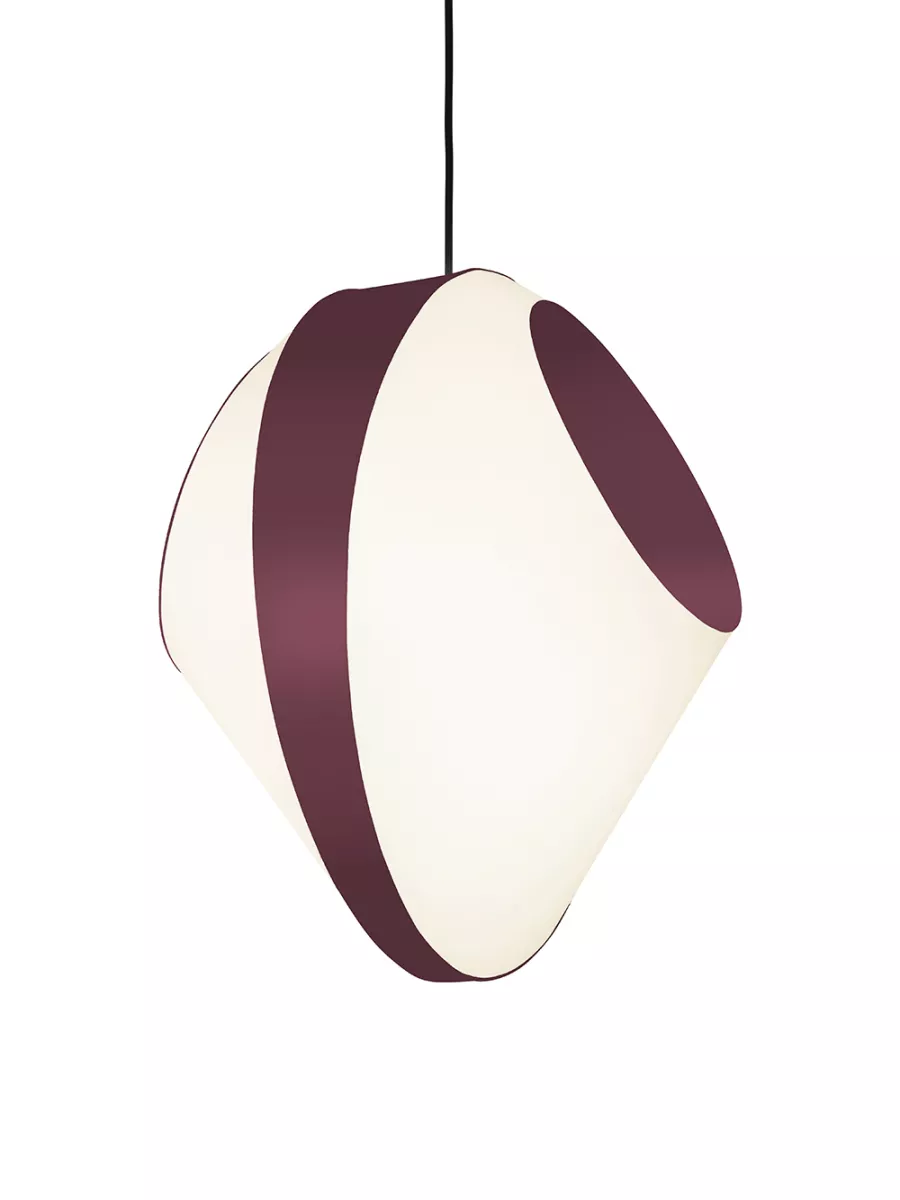 Suspension Grand Reef - Blanc et Bordeaux - Designheure