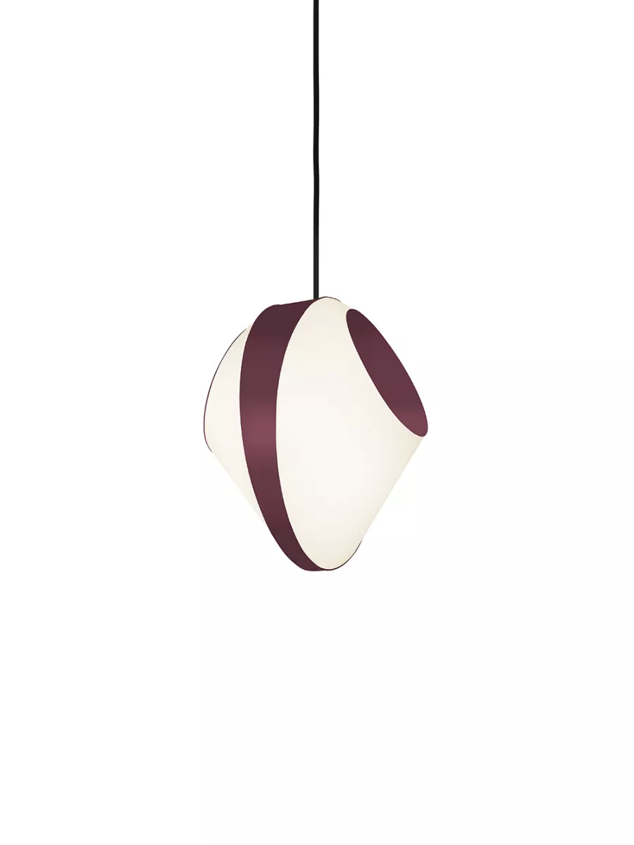 Suspension Petit Reef - Blanc et Bordeaux - Designheure