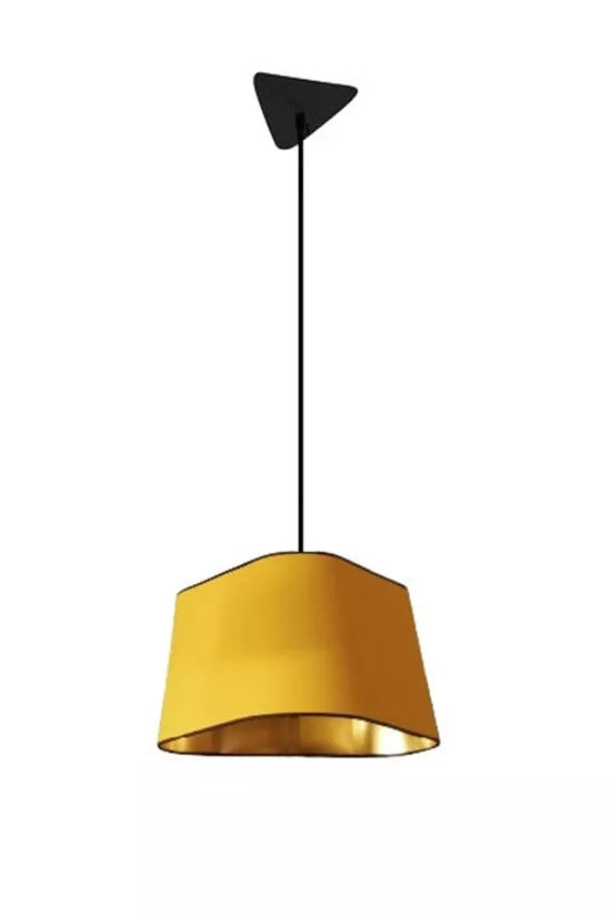 Pendant light Grand Nuage - Yellow and Gold - Designheure