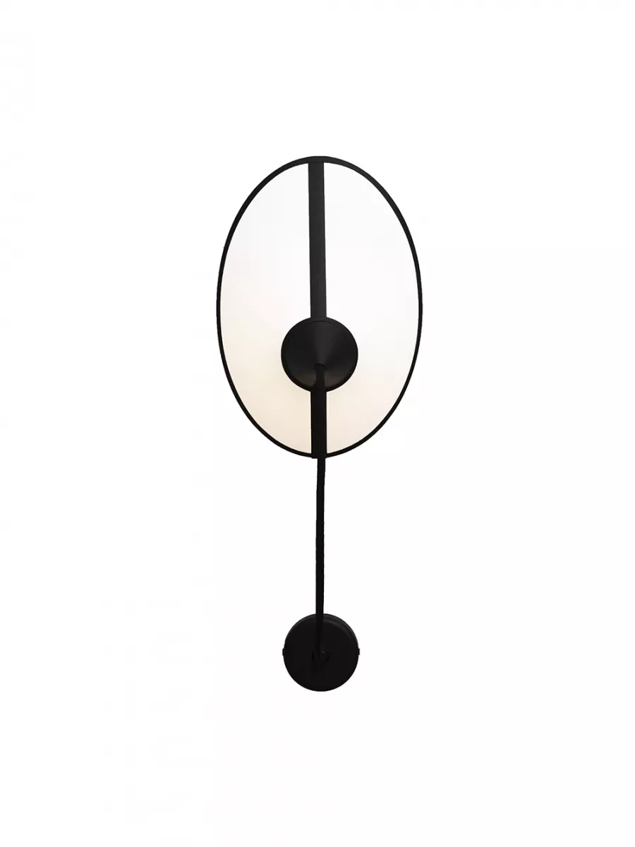 Wall lamp Petit Shield - White with Black border - Designheure