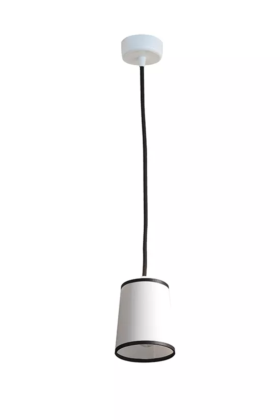 Suspension Lightbook - Blanc bordure noire - Designheure