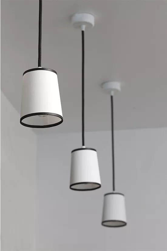 Pendant Light Lightbook - White & black border - Designheure