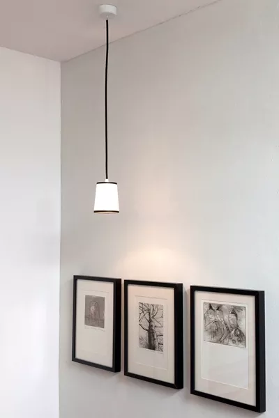 Pendant Light Lightbook - White & black border - Designheure