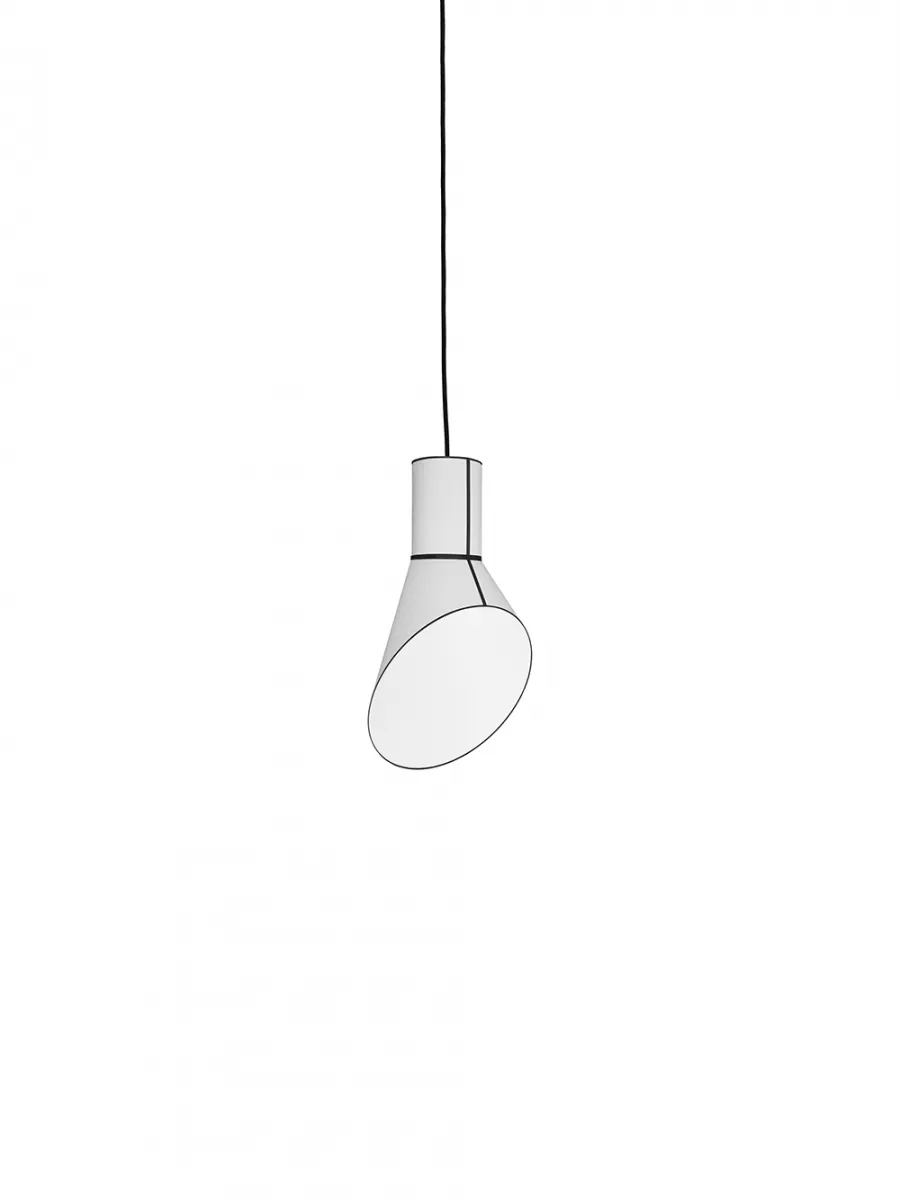 Pendant light Baby Cargo - White with White Cylinder - Designheure