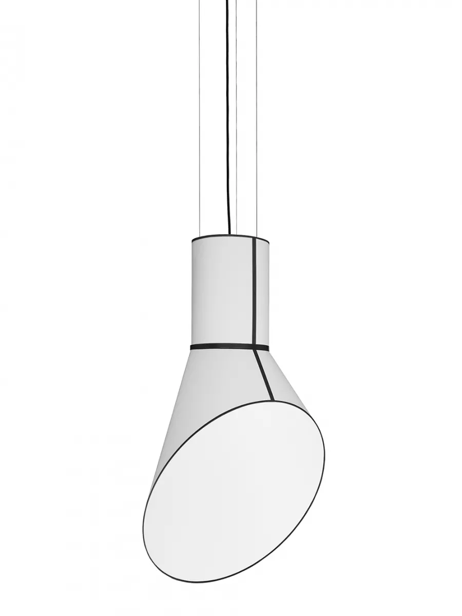 Pendant Light Grand Cargo - White with White cylinder