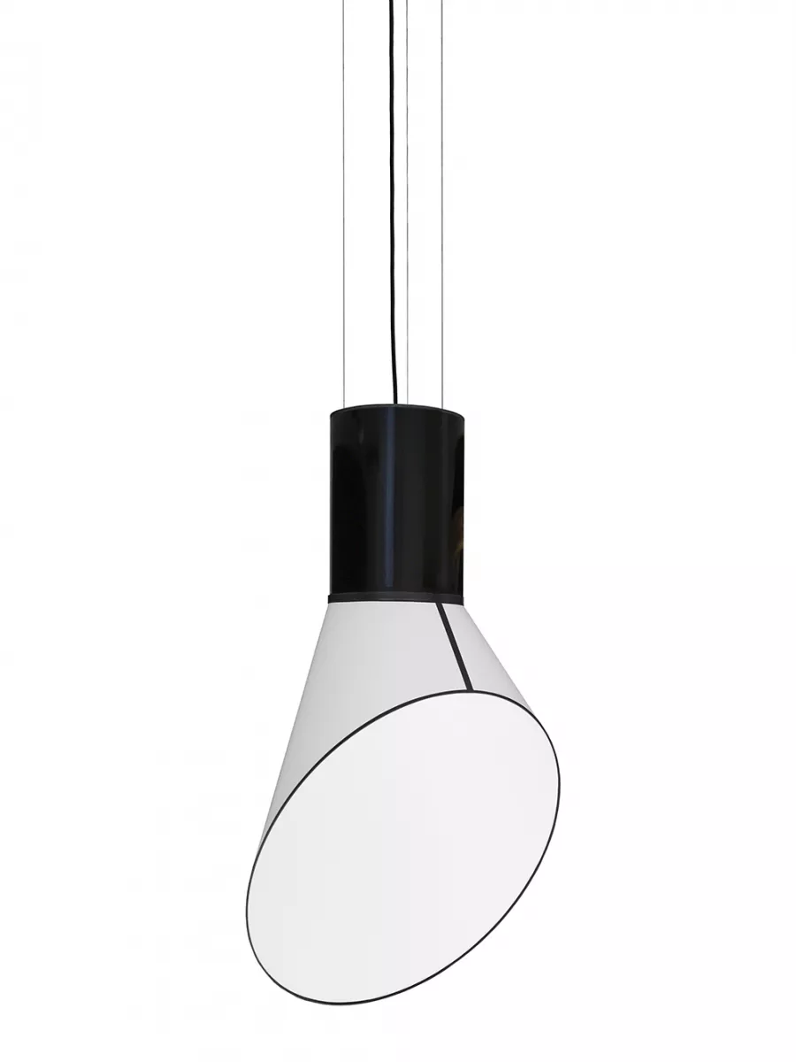 Pendant Light Grand Cargo - White with Black cylinder - Designheure