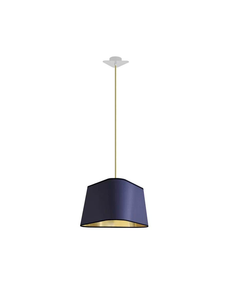 Pendant light Grand Nuage - Navy blue and Gold - Designheure