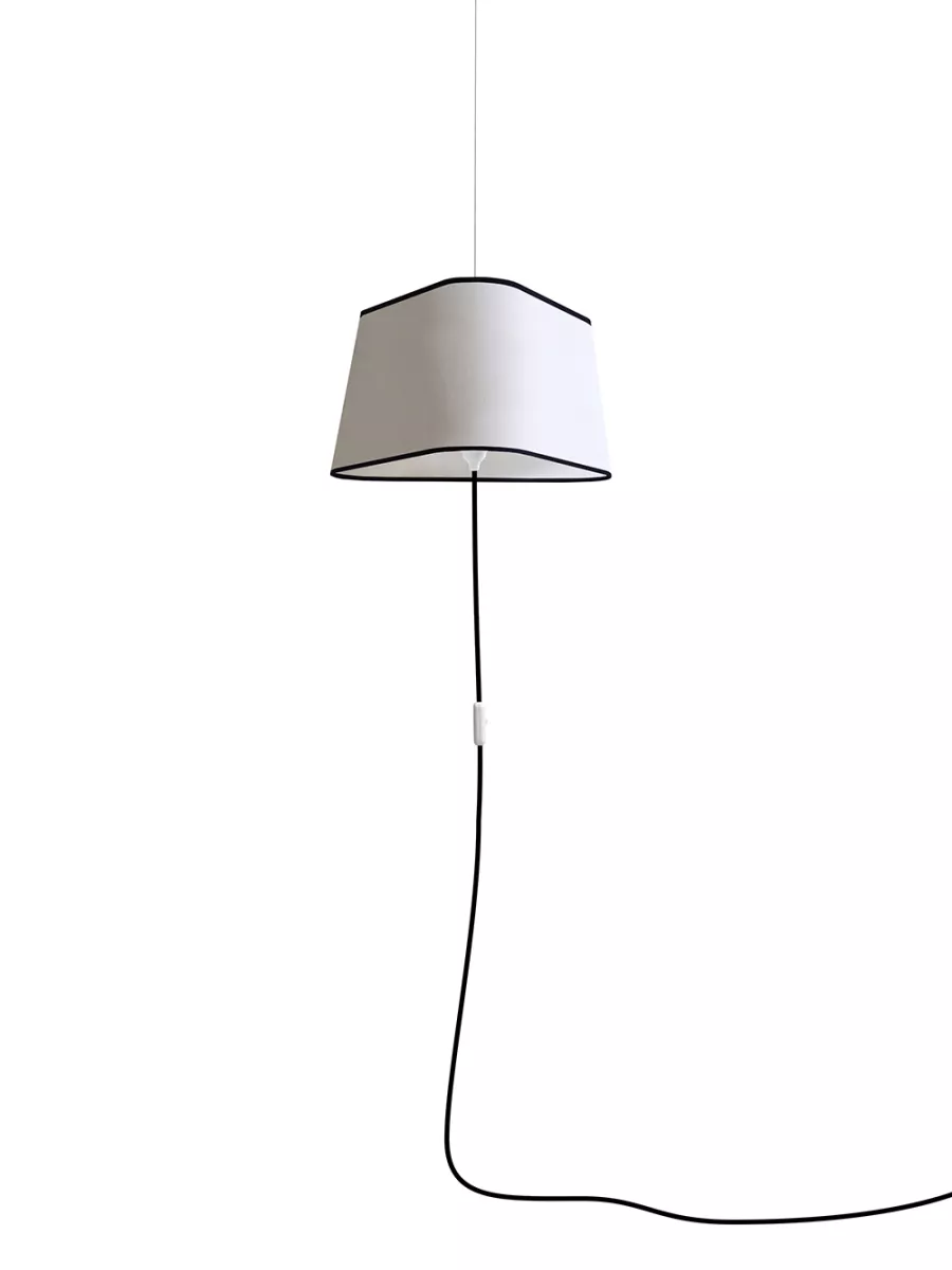 Nomadic Pendant Light Grand Nuage - White & black borders - Designheure