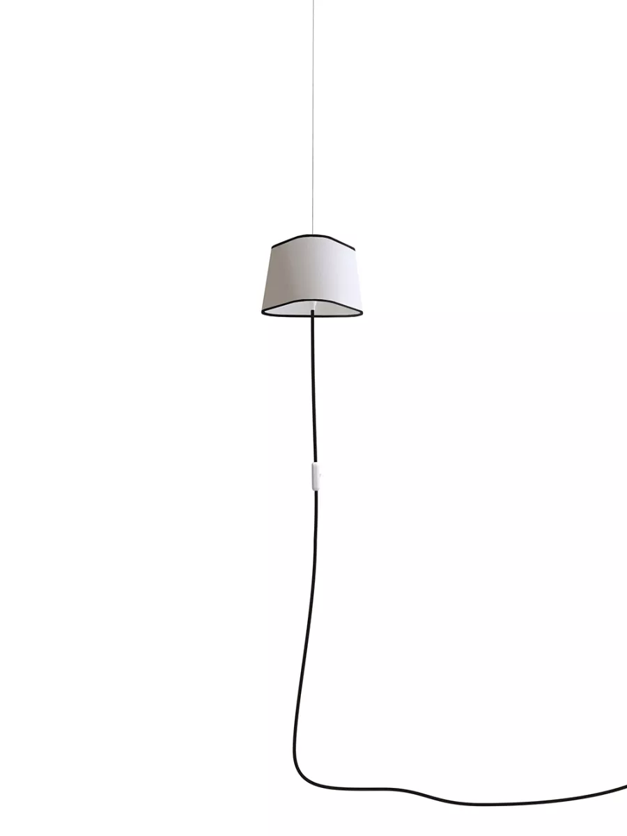 Nomadic Pendant Light Petit Nuage - White and black borders - Designheure