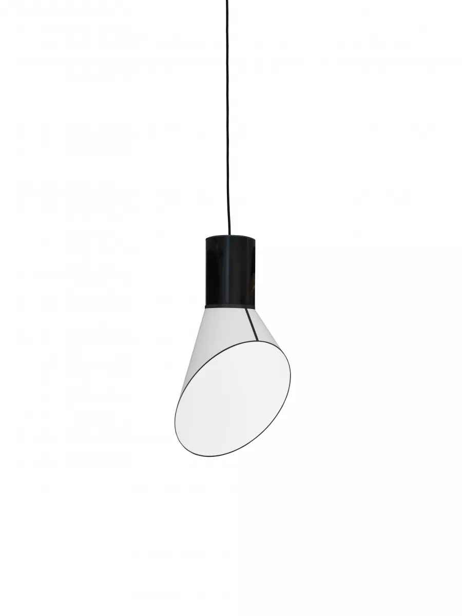 Pendant Light Petit Cargo - White with Black cylinder - Designheure