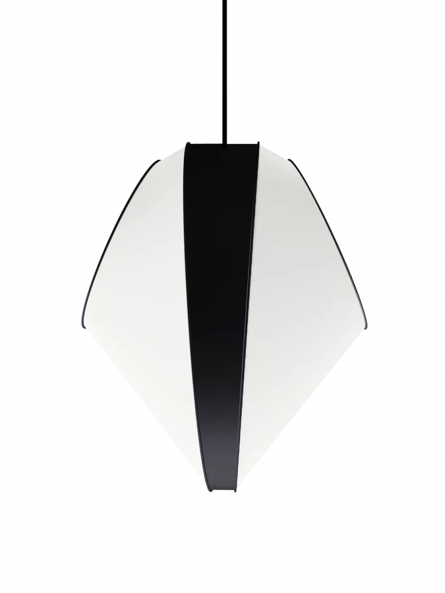 Suspension Moyen Reef - Blanc et Noir - Designheure