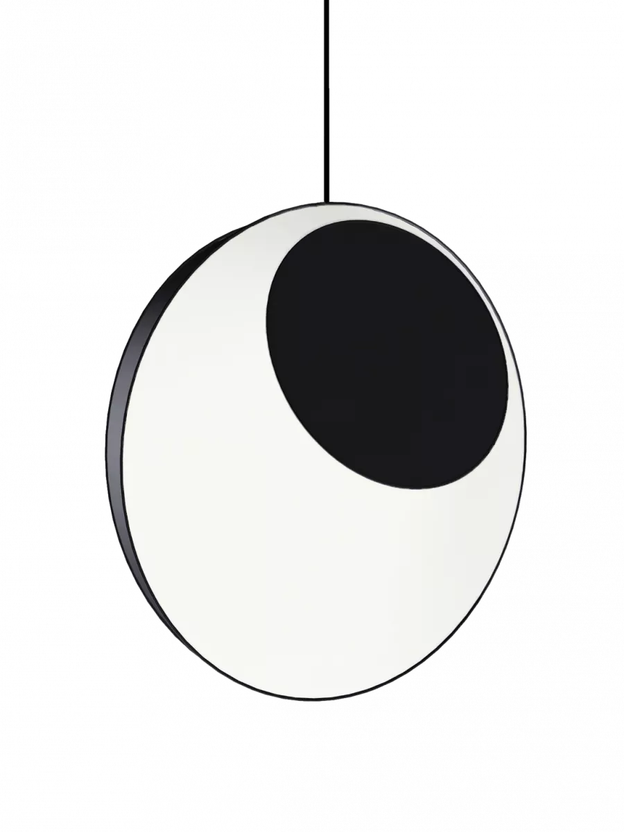 Suspension Moyen Reef - Blanc et Noir - Designheure