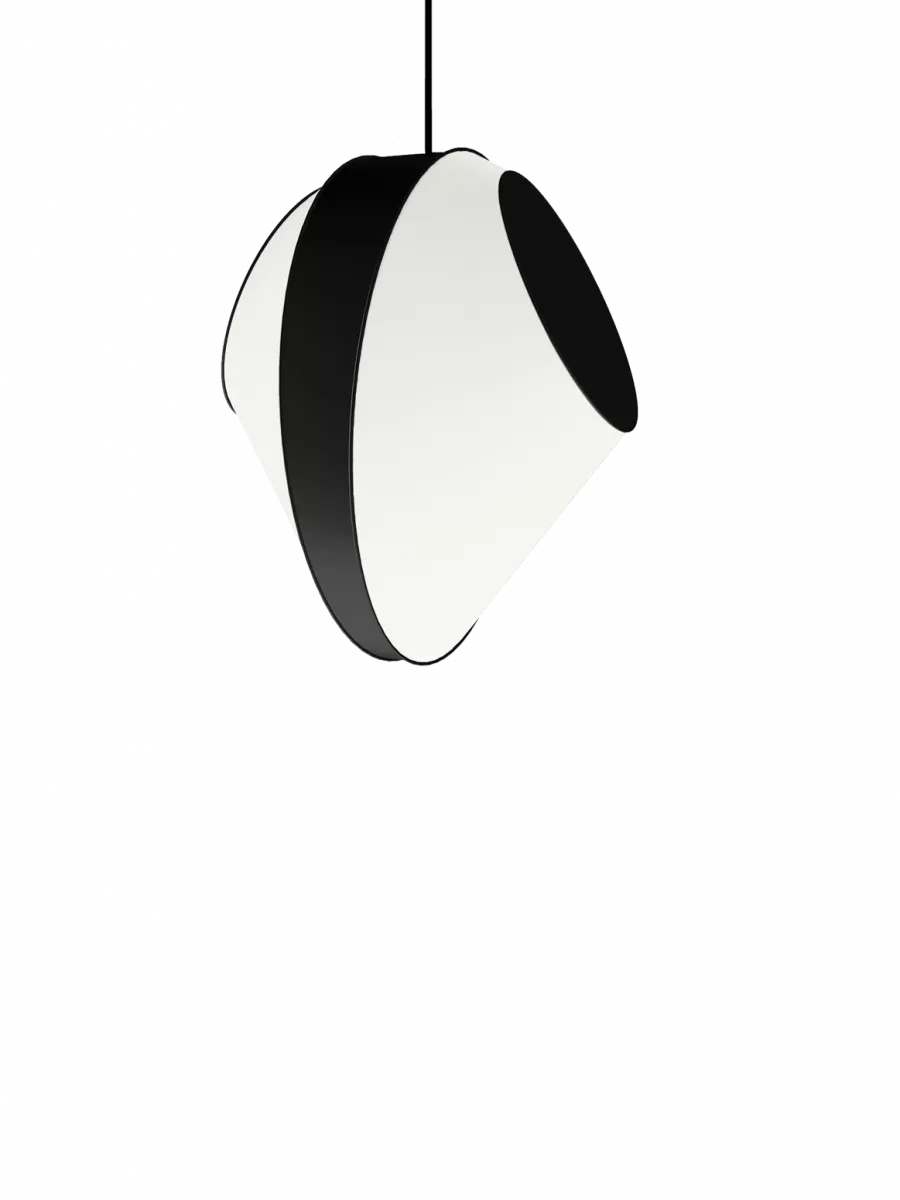 Suspension Moyen Reef - Blanc et Noir - Designheure