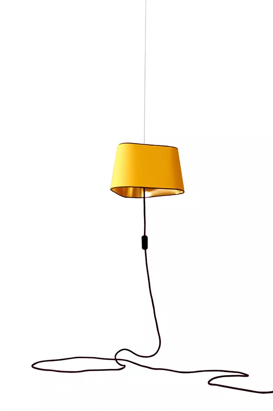 Nomadic Pendant Light Petit Nuage - Yellow and Gold - Designheure