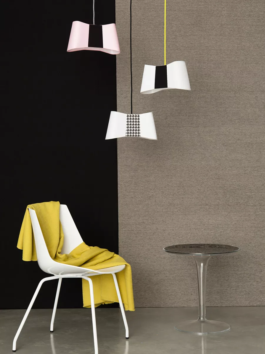 Pendant light Petit Couture - White / Black - Designheure