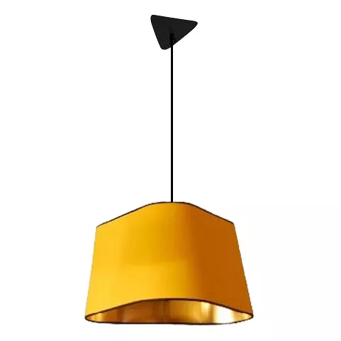 Pendant light XL Nuage - Yellow and Gold - Designheure