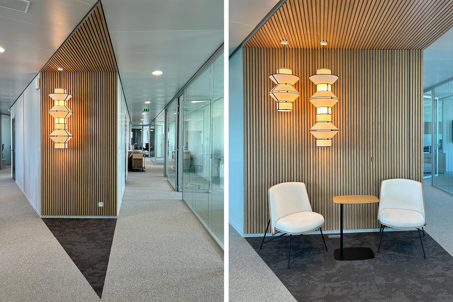 Office corridor lighting - Tower pendant light - DESIGNHEURE