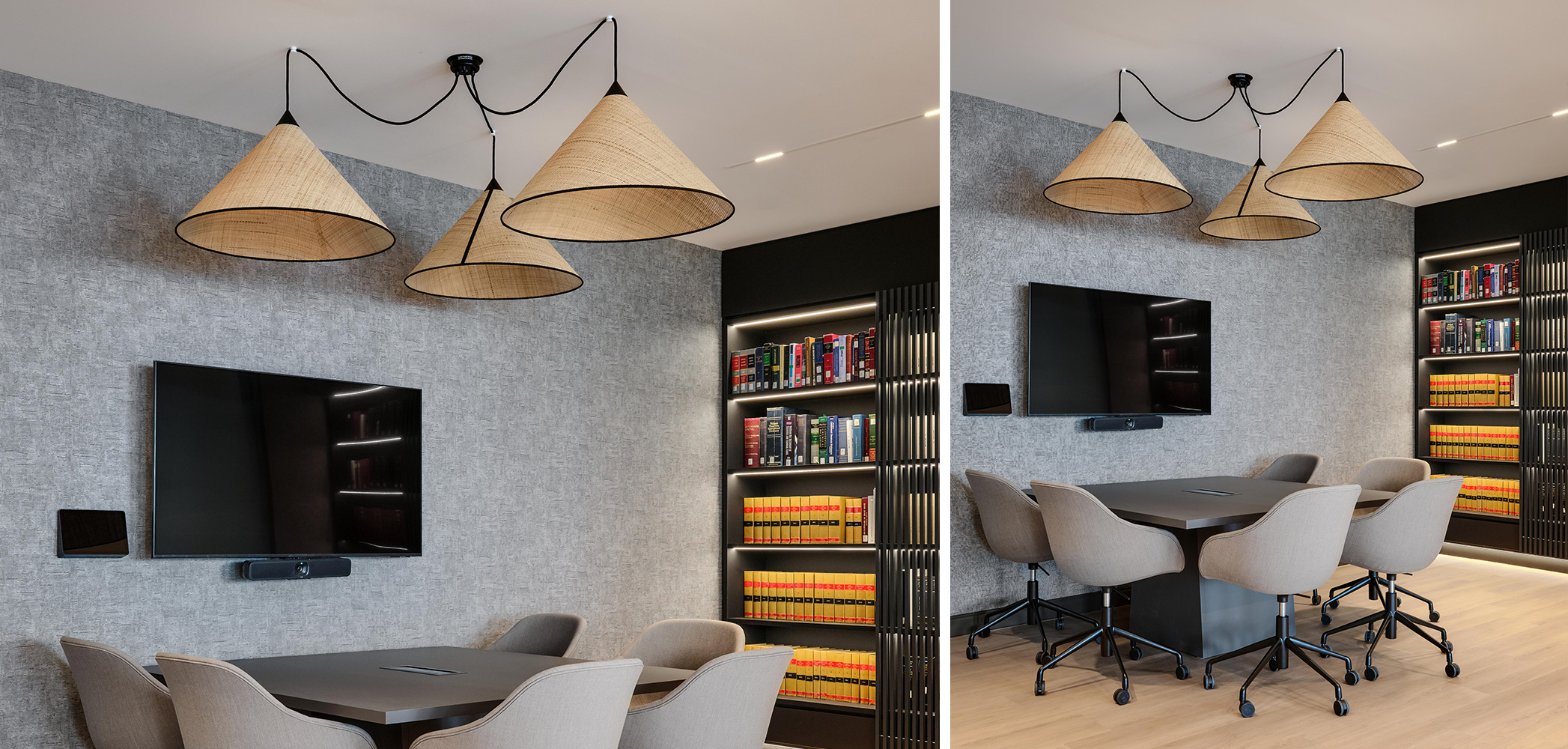 Smart and Biggar meeting room - Bespoke 3 Grand Paris-Hano&iuml; chandelier by DESIGNHEURE